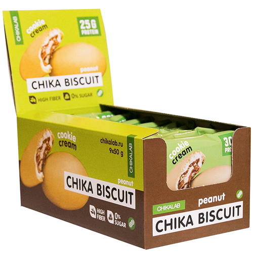 Chikalab Бисквитное печенье с начинкой Chika Biscuit 50 грамм