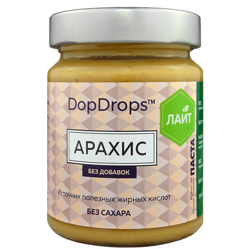 DopDrops Арахисовая паста Лайт без добавок