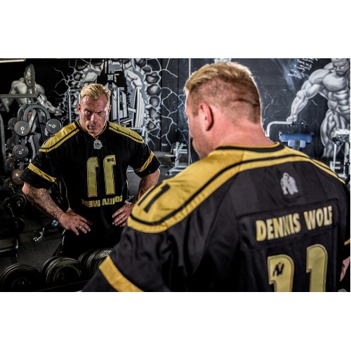 Gorilla Wear Футболка Athlete Dennis Wolf Black/Gold