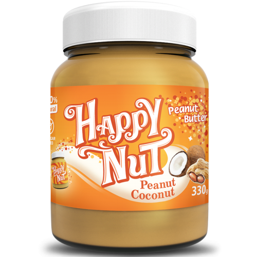 Happy Life Happy Nut Peanut Coconut Арахисовая паста с кокосом