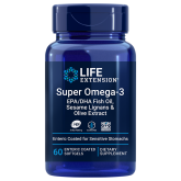 Life Extension Super Omega-3 EPA/DHA Fish Oil, Sesame Lignans & Olive Extract 60 софтгель