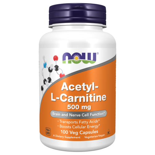 Now Foods Acetyl L-Carnitine 500 mg 100 вег. капс.