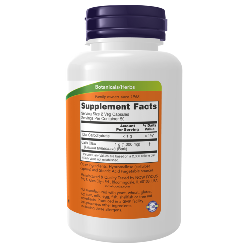Now Foods Cat's Claw 500 mg 100 капс.