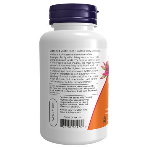 Now Foods Inositol 500 mg 100 капс.