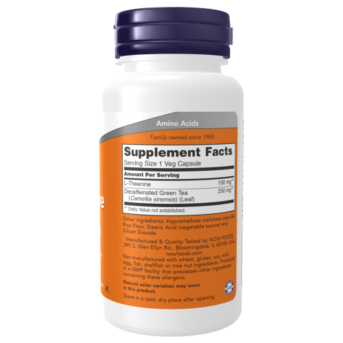 Now Foods L-Theanine 100 mg 100 вег.капс.