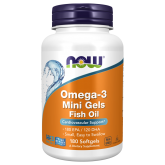 Now Foods Omega-3 Mini Gels Fish Oil 180 софтгель