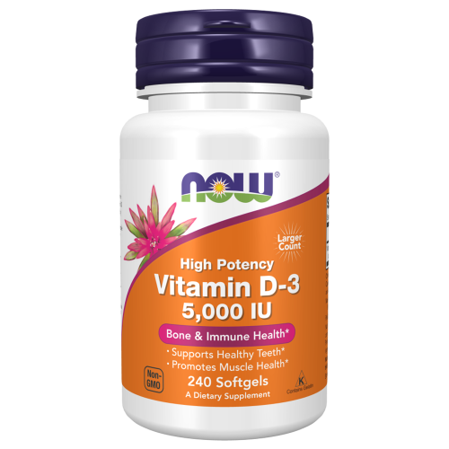 Now Foods Vitamin D-3 5000 IU 240 капс.