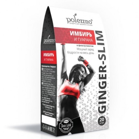 Polezzno Имбирный чай с гуараной Ginger Slim