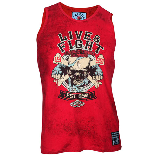 Olimp Live & Fight Майка Bloody Knuckles Vest Red