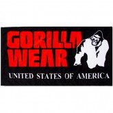 Gorilla Wear Полотенце Classic Gym Black/Red