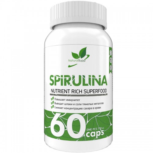 NaturalSupp Spirulina 60 капс
