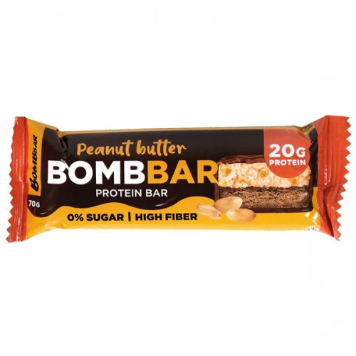 Bombbar Ореховый протеиновый батончик Peanut Butter 70 грамм