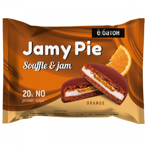 Ё батон Печенье Jamy Pie Souffle and Jam 60 грамм