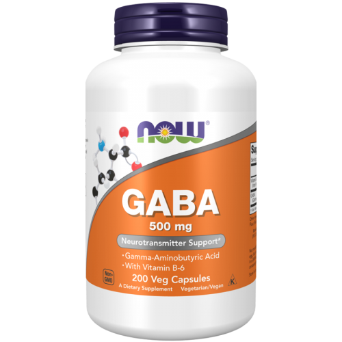 Now Foods GABA 500 mg 200 капсул