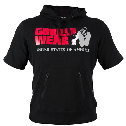 Gorilla Wear Футболка с капюшоном Boston Black