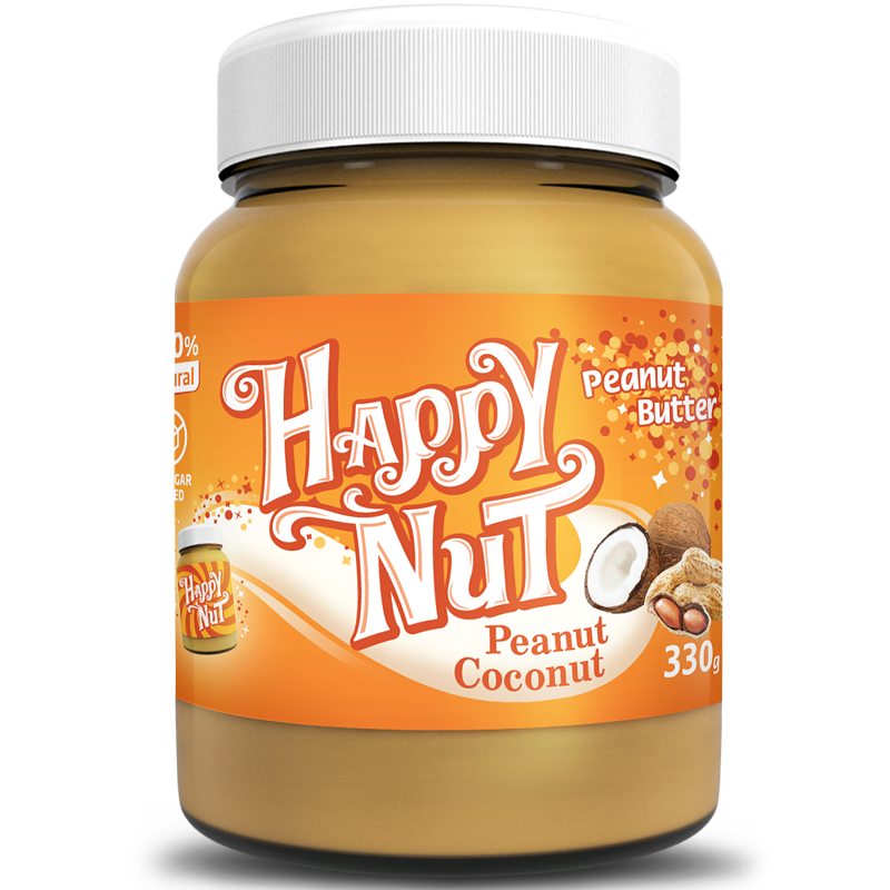 Happy Life Happy Nut Peanut Coconut Арахисовая паста с кокосом