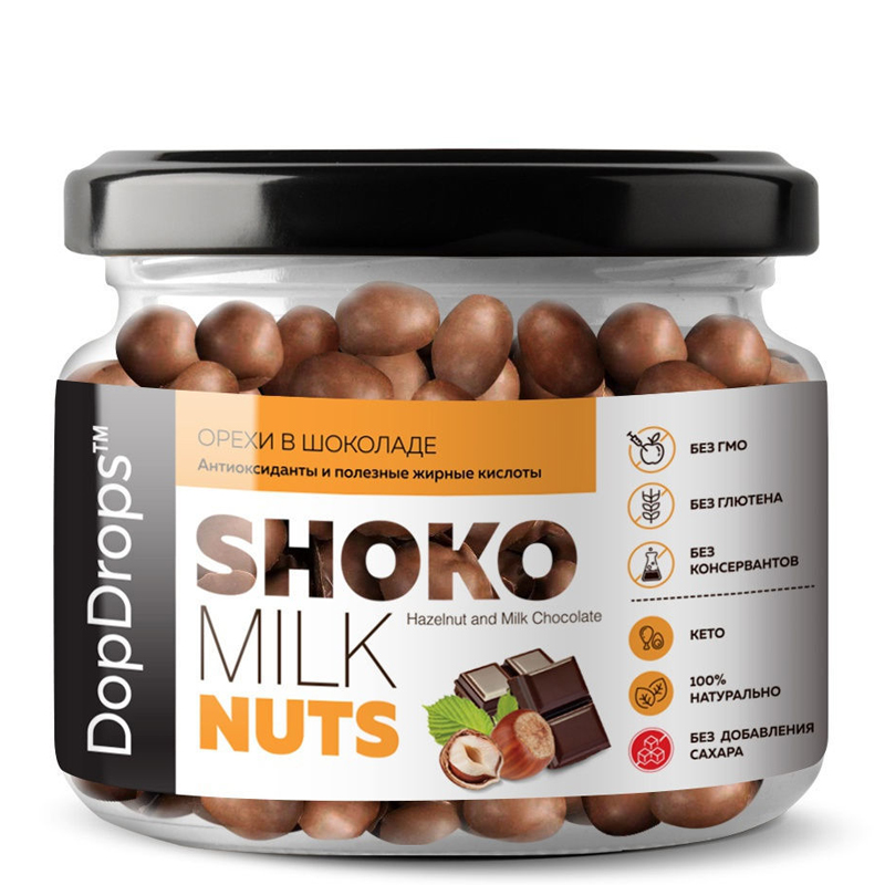 Фундук в шоколаде Shoko Milk Nuts