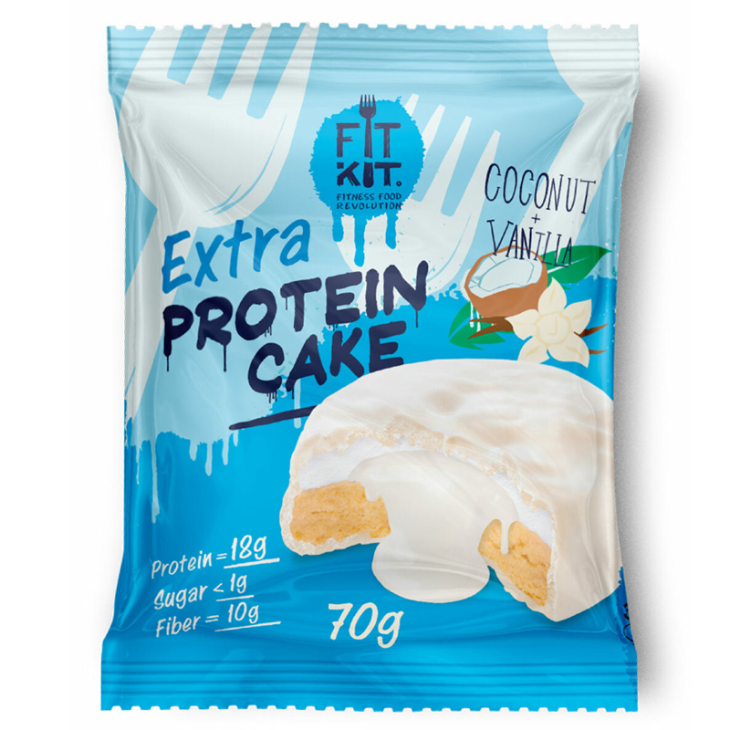 Протеиновое печенье White EXTRA Protein Cake