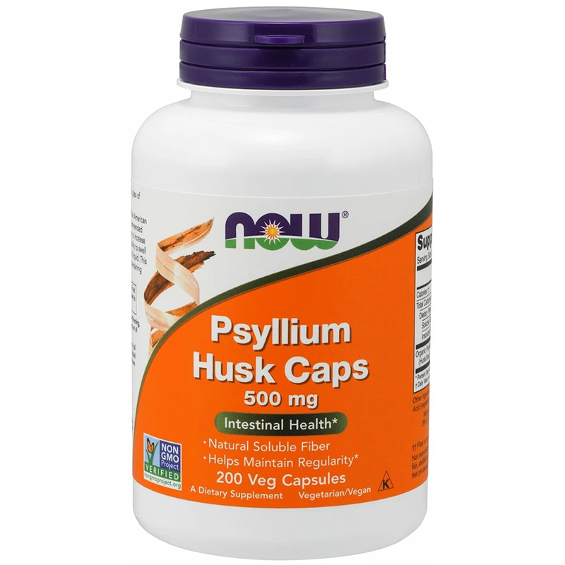 Now Foods Psyllium Husk Caps 500 mg